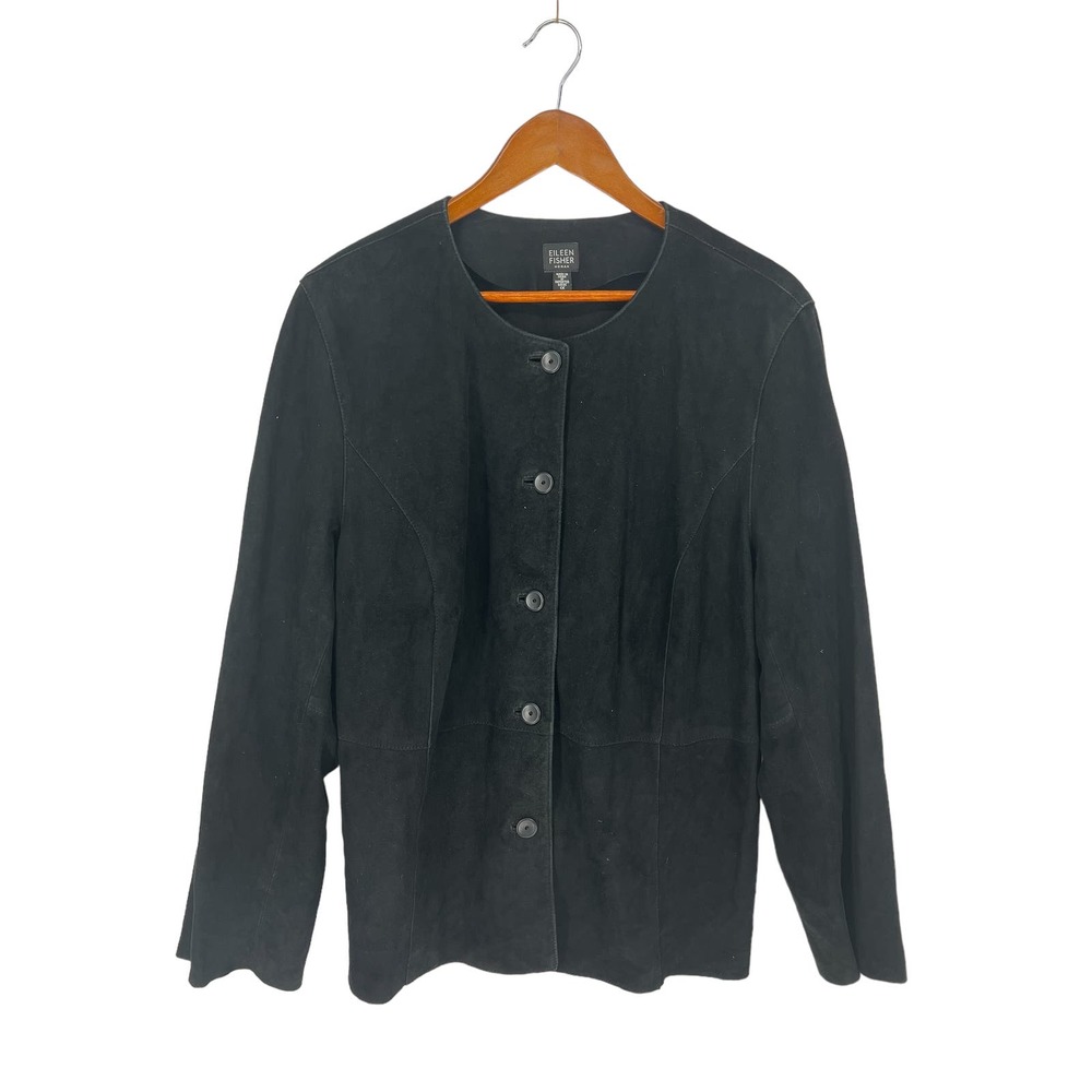Eileen Fisher suede jacket - Picture 3 of 11